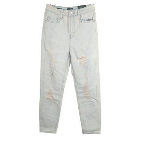 Wild Fable Highest Rise Mom Jean Ripped Jeans Women Size 00 24 Light Acid Wash